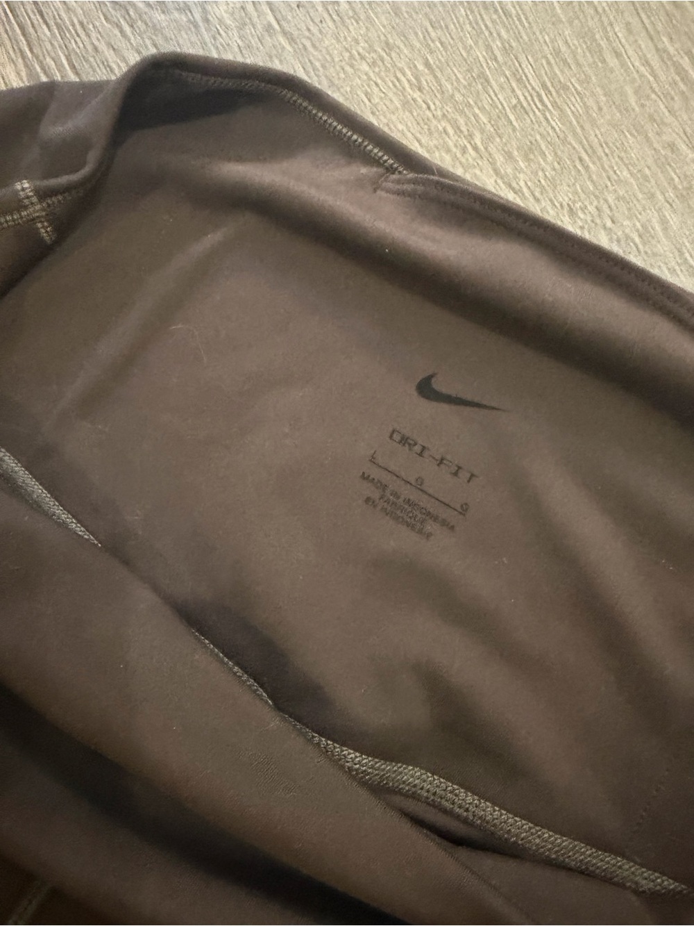 Nike Brown Dri-FIT High-Waist Leggings - Picture 2 of 2
